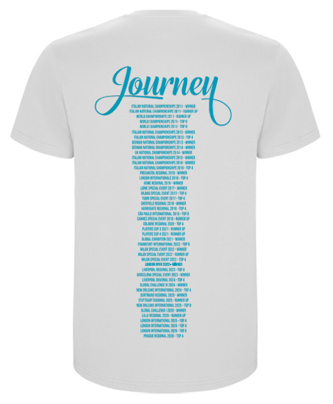 T-Shirt Ufficiale Journey TEAM AQUA 2026